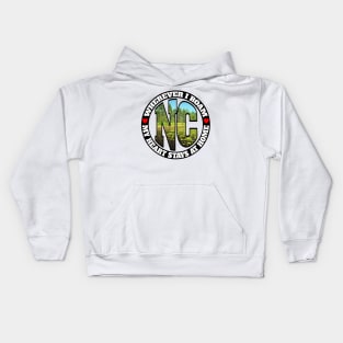 Heart Stays Home - North Carolina Kids Hoodie